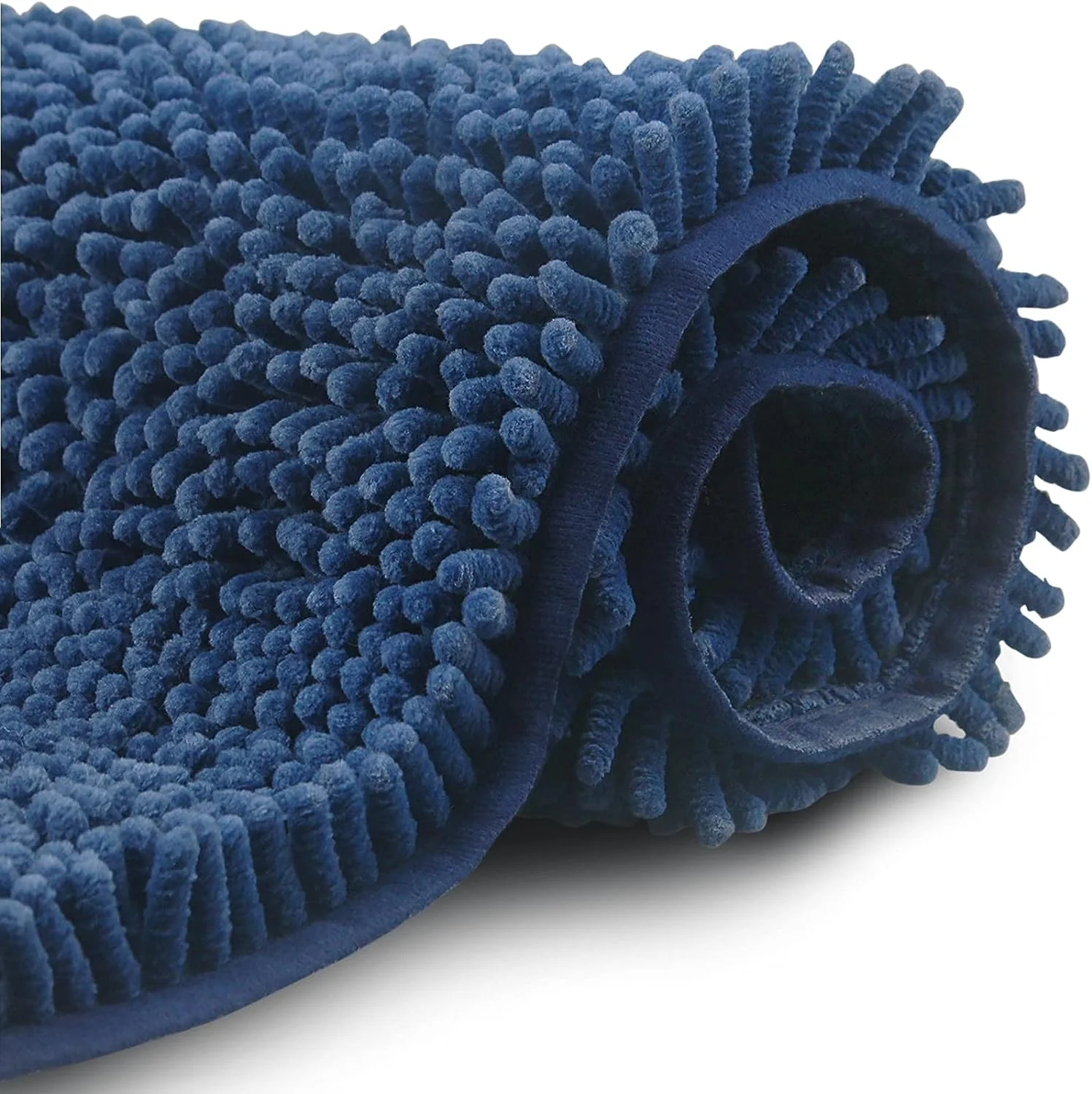 Bild von blauem FCSDETAIL Hochflor Badteppich